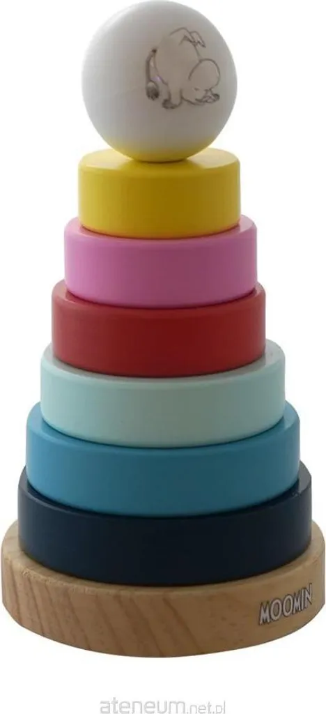 Jouet d'éveil Anneaux à empiler Moomin en silicone souple pour bébé (6)