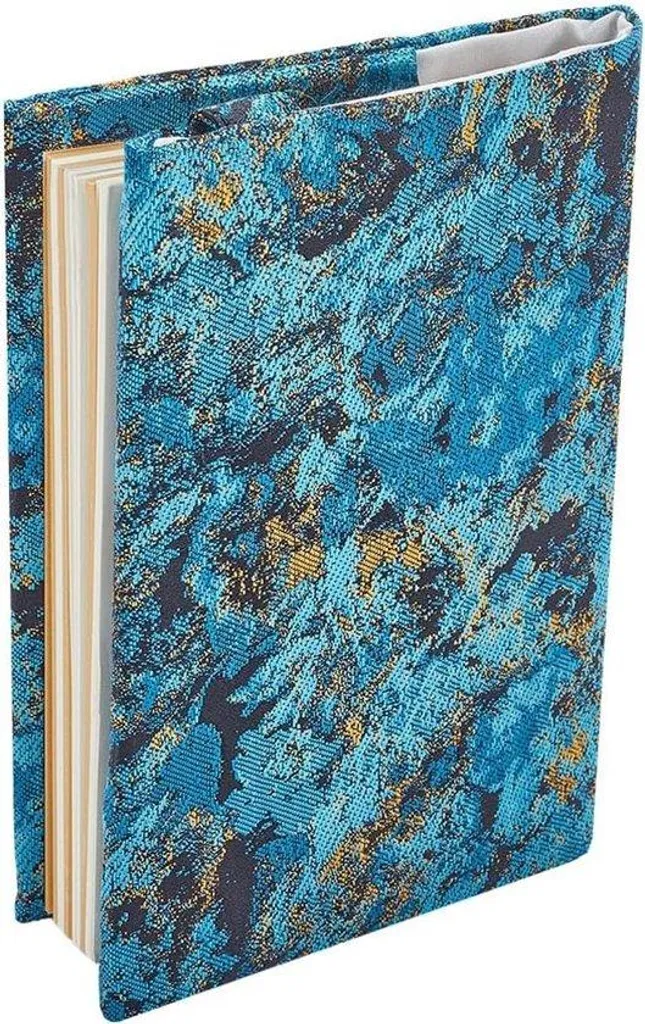 Housse turquoise anti-cornes pour livre A6 à couverture souple rigide