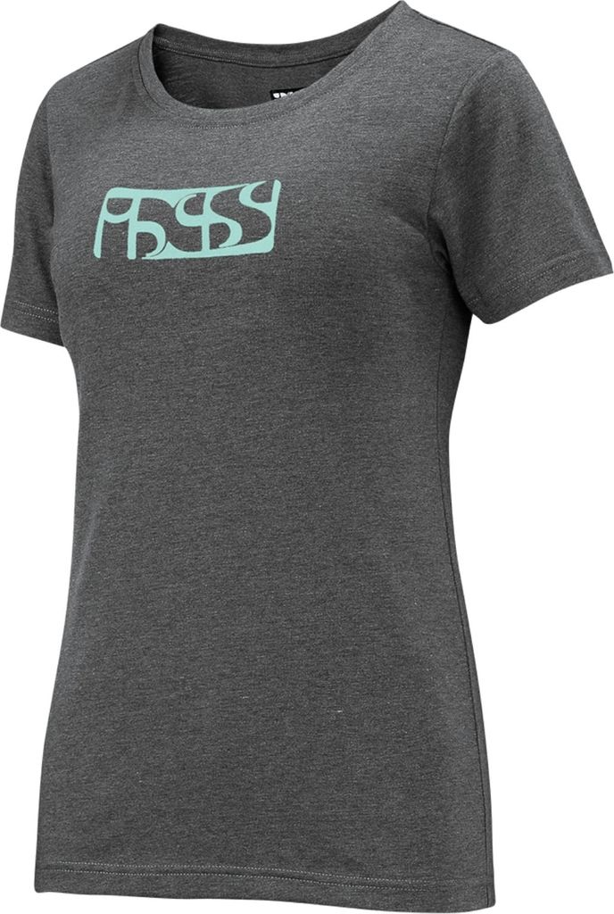 iXS Damen T-Shirt Brand Tee , Graphit Celeste - Grau, 42