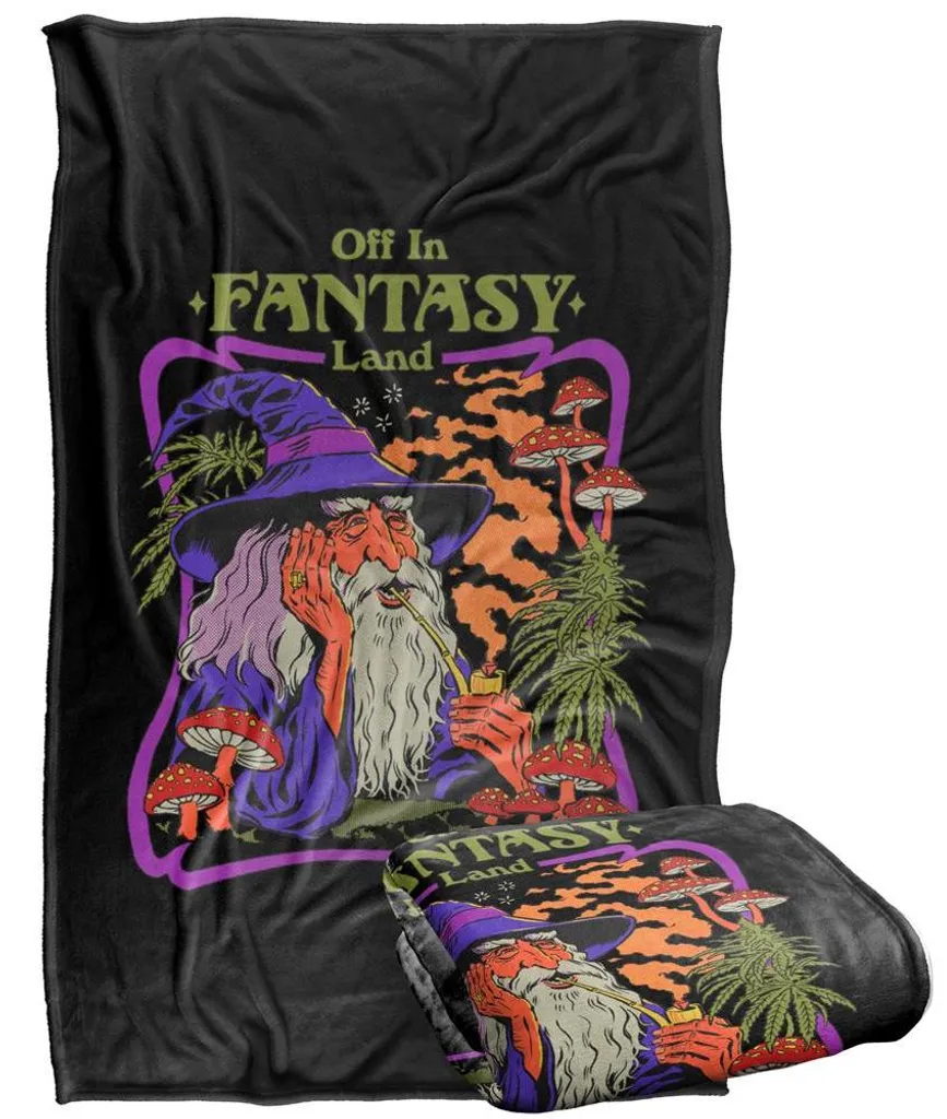 Jeté de Lit Steven Rhodes Off In Fantasy Land TV34461 Doux pour Canapé