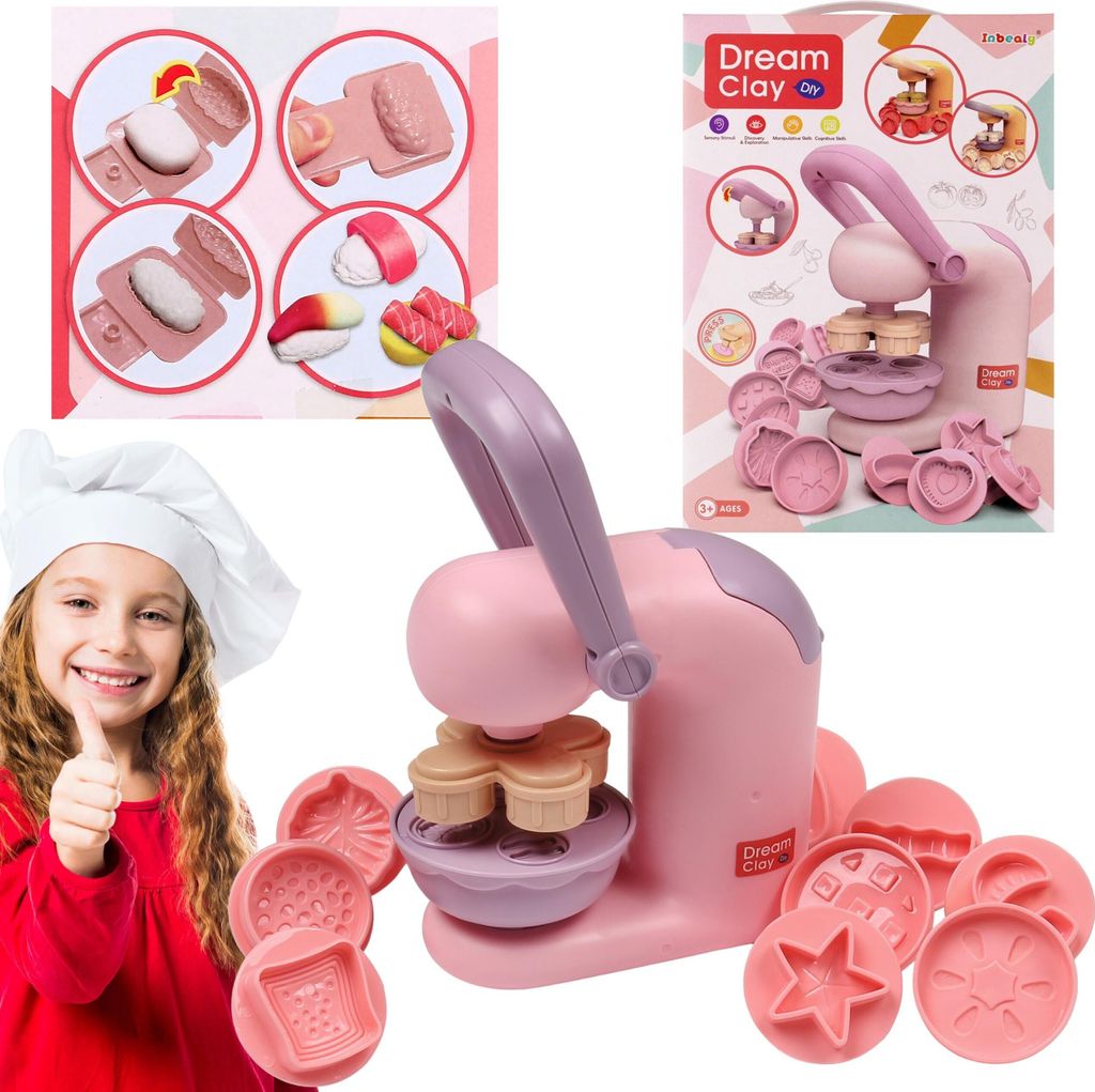 Konditorei Kunststoffmasse mit Zubehör 3+ MEGA CREATIVE Einheitsgröße