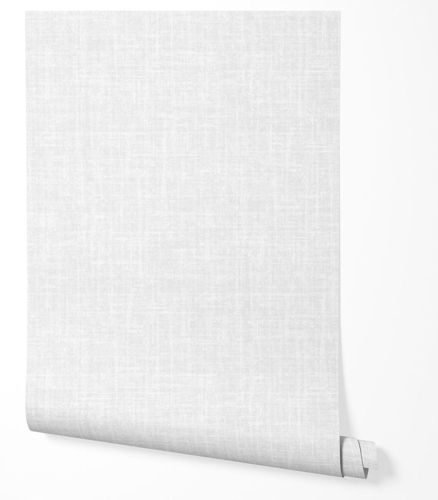 Vliestapete Weiß Struktur Stoffoptik Minimalistisches Abstraktes Muster Modernes Skandinavisches Design Wohnzimmer Schlafzimmer Flur Büro Sauber ...