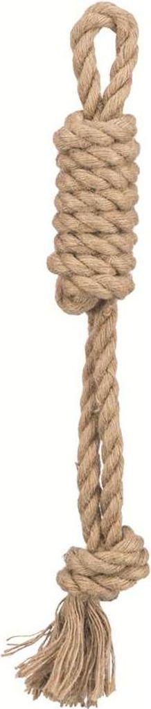 Trixie Dog Spieltau mit Stick, Hanf/Baumwolle, 35 cm
