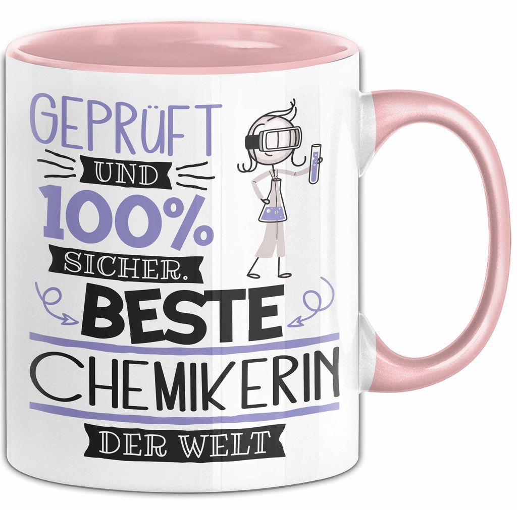 Beste Chemikerin Der Welt Tasse Geschenk für Eine Chemikerin Und Sicher Geschenkidee Geburtstag Weihnachten (Rosa)