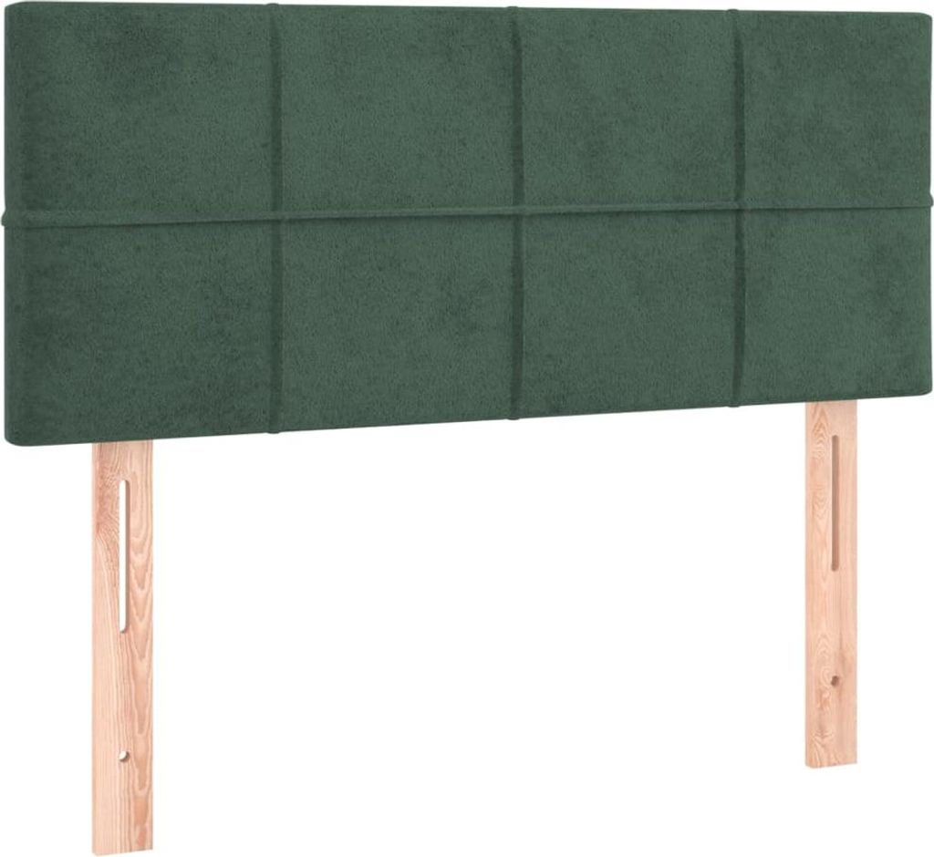 vidaXL Kopfteil Dunkelgrün 80x5x78/88 cm Samt