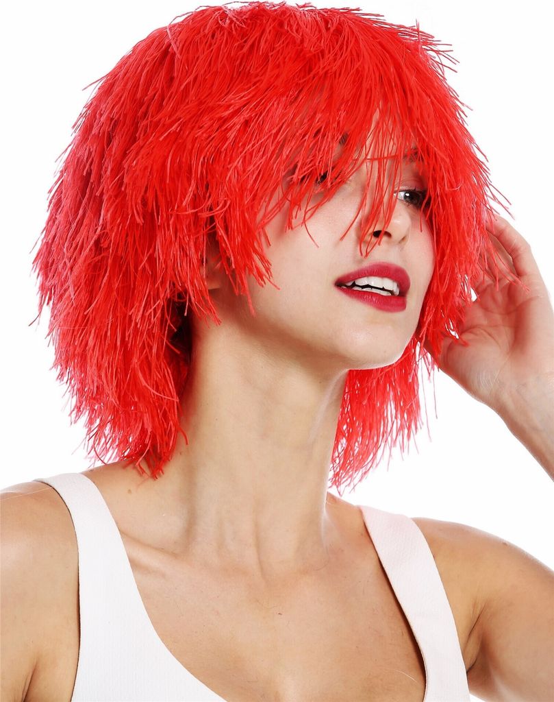 WIG ME UP Perücke Struppig Wild Voluminös Clown Kobold Rot Produktbild 