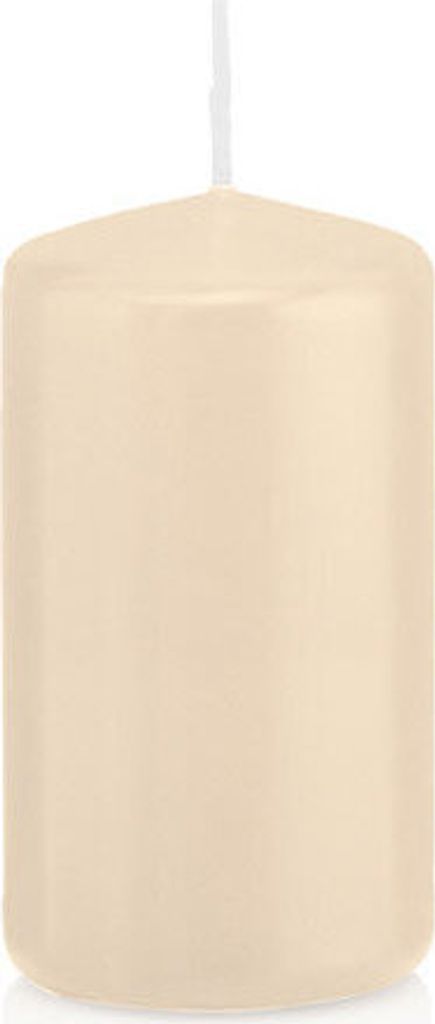 24 Stumpen Kerzen Creme 8 x 3,8 cm (H x D) deutsche Marken Kerzen aus 100% Paraffin Wachs in er RAL Kerzen Qualität