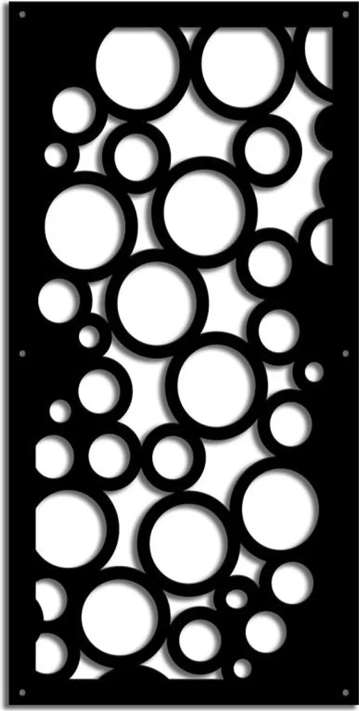 Pannello Decorativo CIRCLE Bianco 98x98cm | Frangisole PVC Design - 4