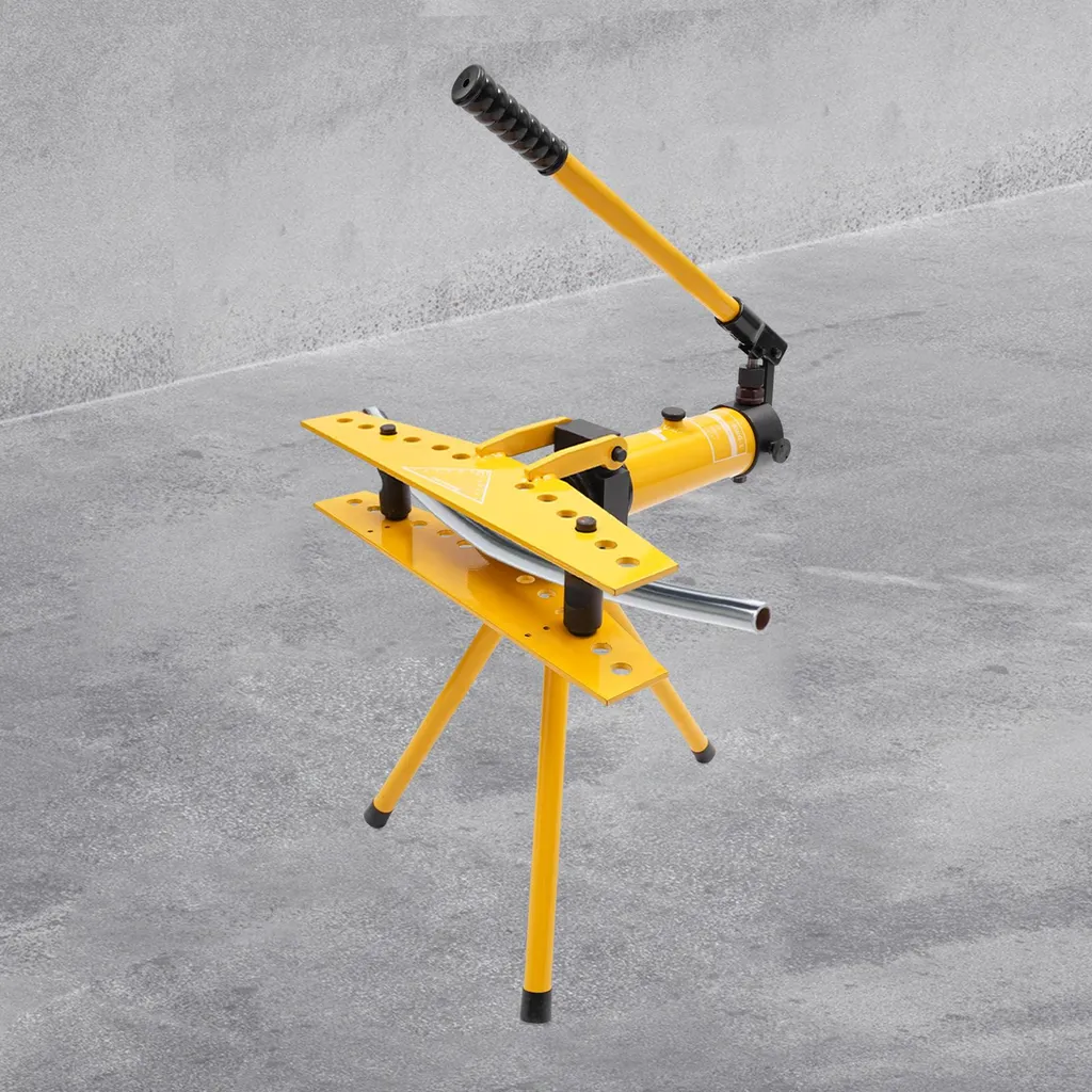 Cintreuse hydraulique manuelle 10T avec 6 matrices de cintrage - Jaune - 5