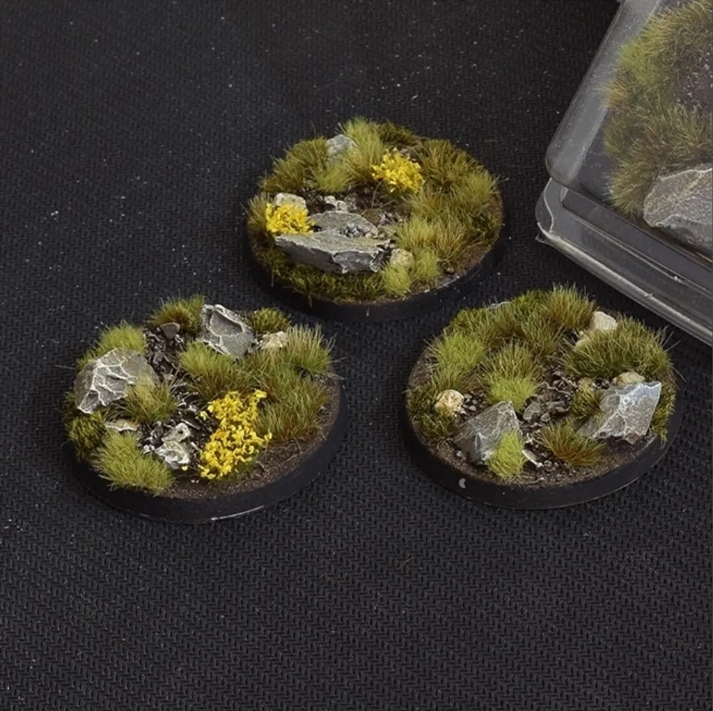 Socles de décoration 50mm Highland Bases Gamers Grass pour figurines