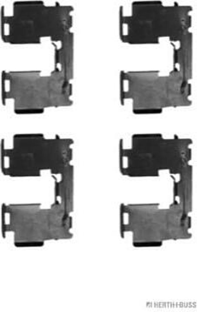 HERTH+BUSS JAKOPARTS J3662038 Zubehörsatz Scheibenbremsbelag Hinten für TOYOTA RAV 4 III (ACA3, ACE, ALA3, GSA3, ZSA3) für LEXUS ES (V4)