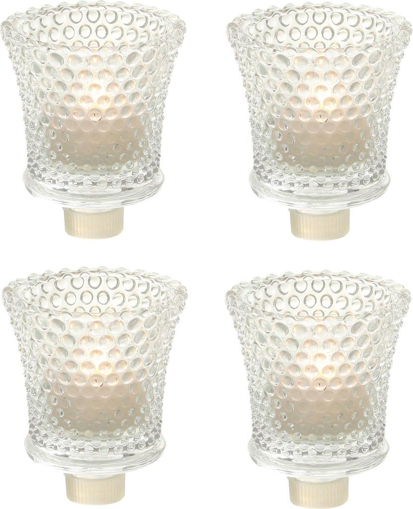 Teelichthalter für Kerzenständer - 4er Pack - in Punkt Produktbild 