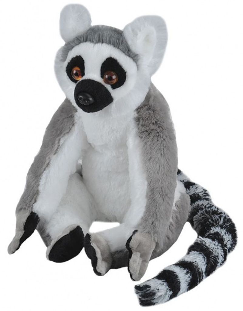Wild Republic 10948 Plüsch Ringelschwanz Lemur Katta Cuddlekins Kuscheltier, 