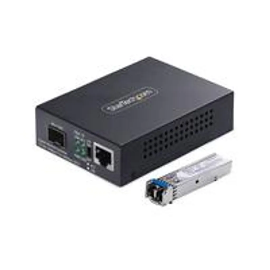 Convertisseur de Média Ethernet vers Fibre Optique Gigabit StarTech 20km