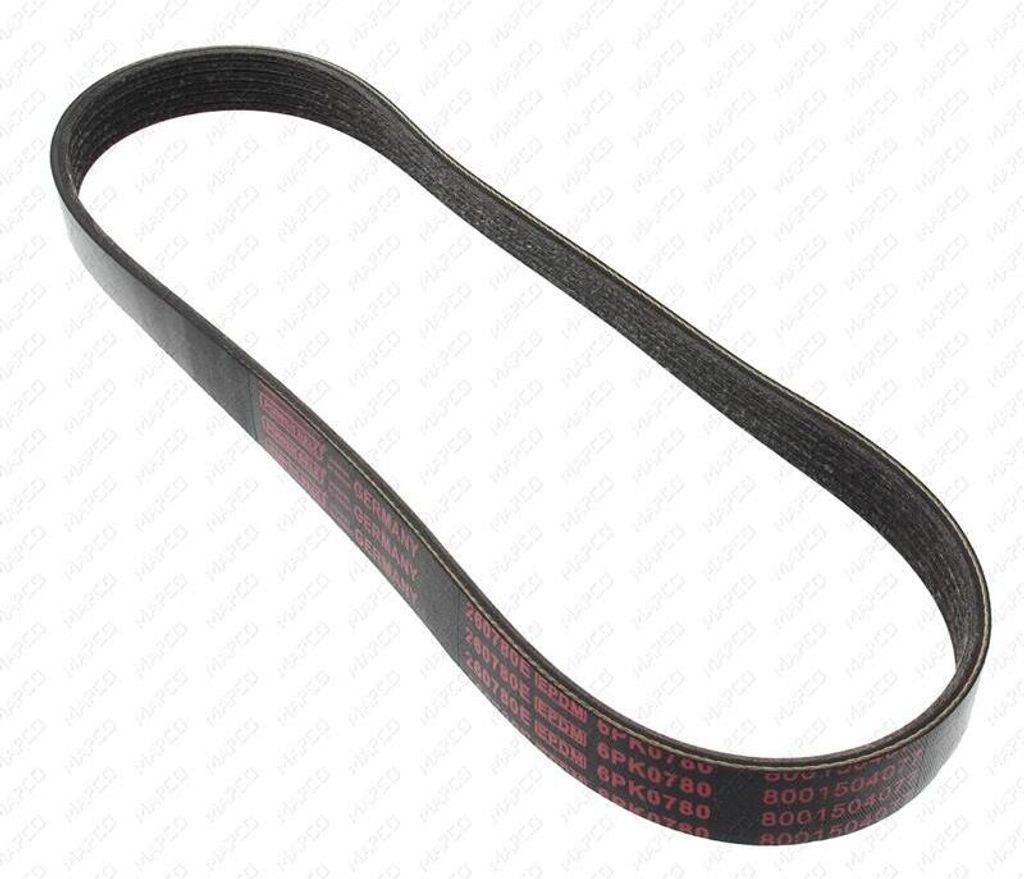 MAPCO Keilrippenriemen 780mm passend für PEUGEOT 207 (WA, WC) 206 CC (2D) 207 CC (WD) 307 SW (3H) 307 (3A/C) 307 Break (3E) 260780E