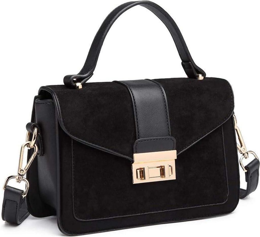 Miss Lulu Damen Umhängetasche Kunstleder Wildleder Vintage Produktbild 