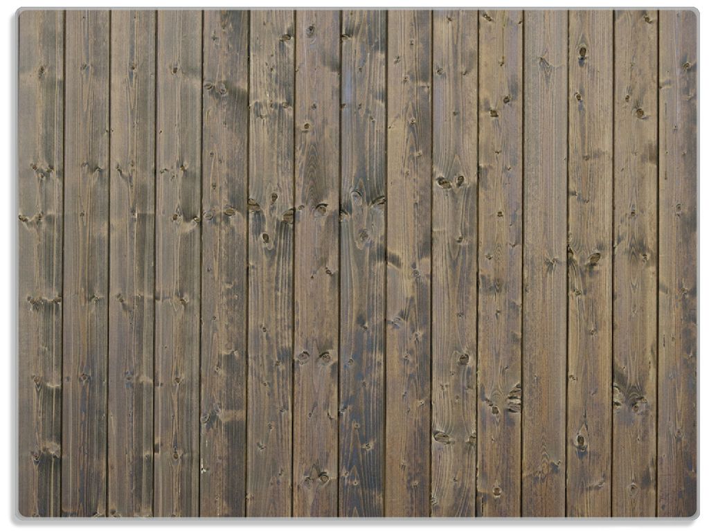 Wallario Glasunterlage, Schneidebrett aus Glas, Größe 30 x 40 cm, Motiv Holzpaneelen in grau braun - Holzmuster mit Maserung