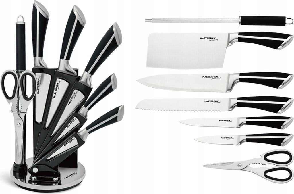 Set de couteaux de cuisine 8 pcs, avec support Image du produit 