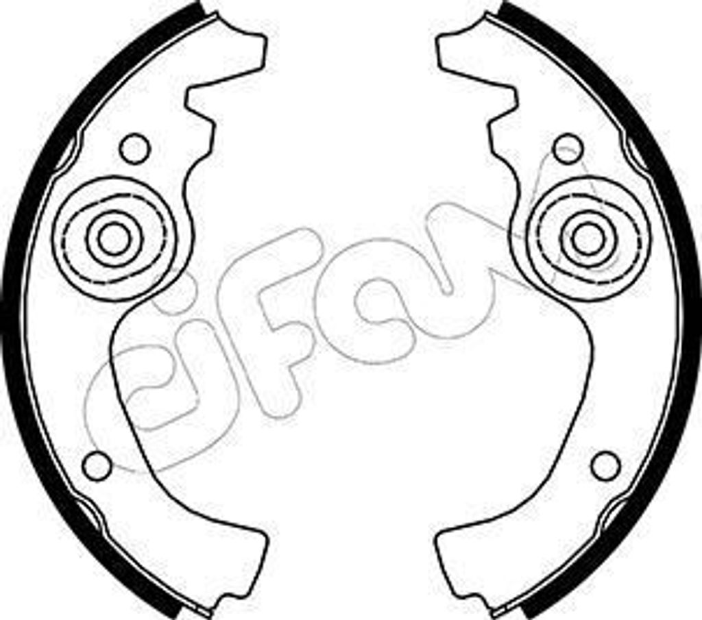 CIFAM Bremsbackensatz Trommelbremse für FIAT 500 Limousine 170,0mm 153-055