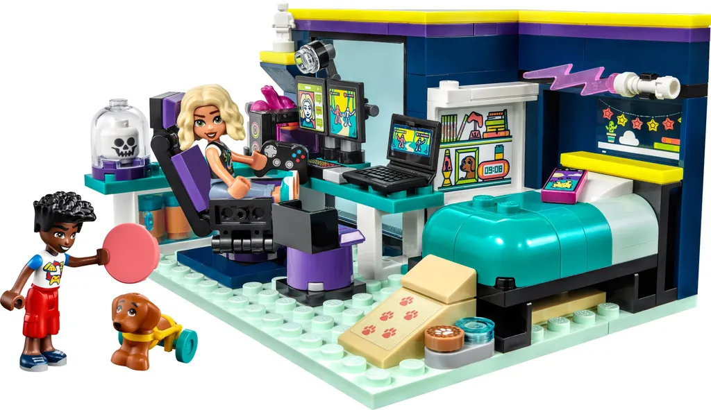 LEGO Friends 41755 Idée cadeau enfant 6 ans : La Chambre Gamer de Nova