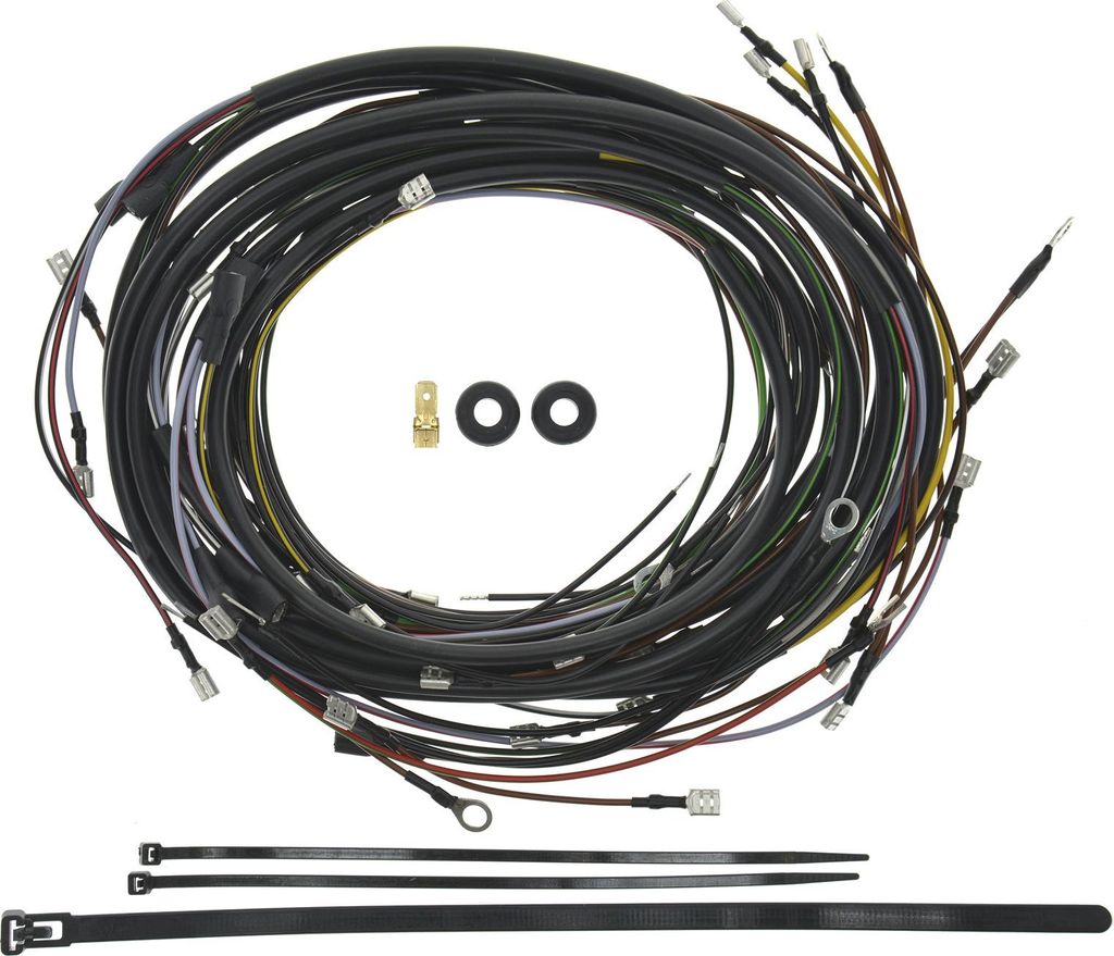 Kabelbaumset S51/1 B, 12V-Unterbrecherzündung mit Schaltplan