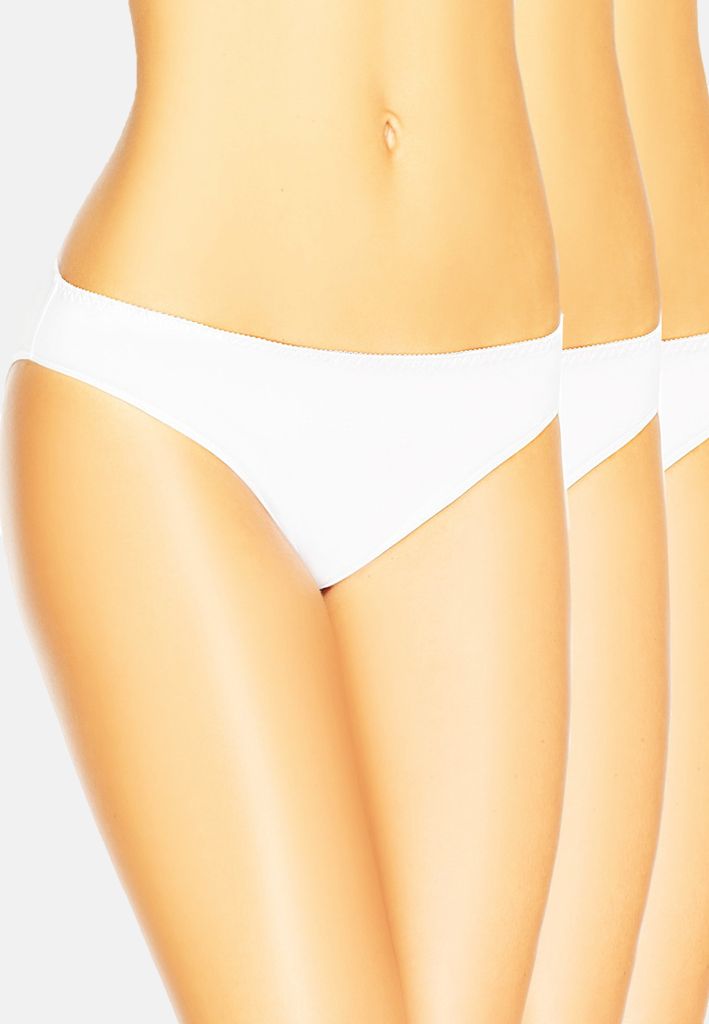 Teyli 3er Pack: Klassisches Damen-Bambushöschen Nathalie Female 530-3 weiß XXL
