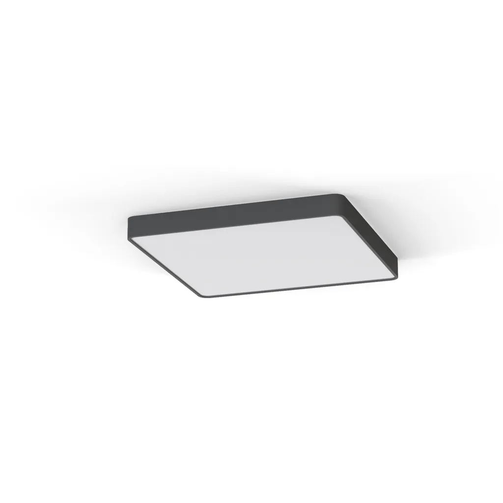 Plafonnier plat SOFT 63cm : solution éclairage puissant pour plafond bas