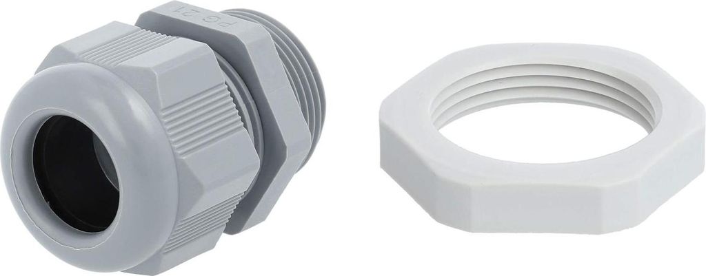 STEX24 PA Verschraubung mit Gegenmutter - STEX24 Eigenmarke PG21x1,588 VPE 25 Polyamid (PA) Gewindelänge 10,0mm - 1