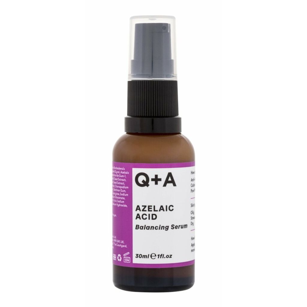 Q+A Azelaic Acid Balancing Serum with Pore-Minimizing Zinc-PCA and Antioxidants for Fresher and Smoother Skin 30ml
