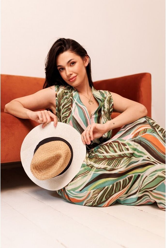 BeWear Maxikleid für Frauen Vaknim B283 braun grün M