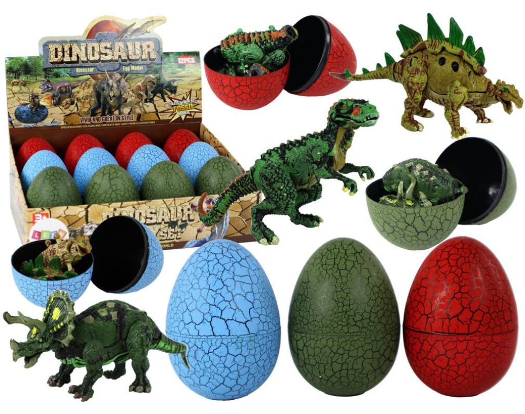 Figúrka dinosaurieho vajíčka 3 farby 9cm Obrázok produktu 
