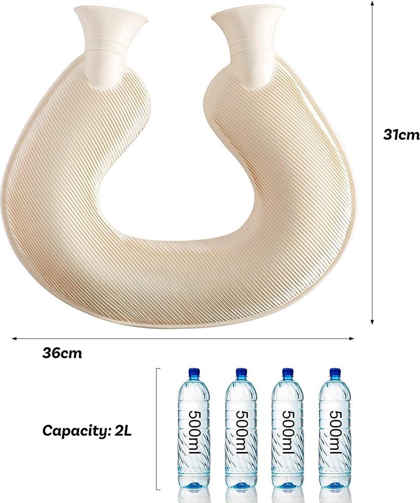Wärmflasche Nacken,  2L Nackenwärmflasche Nacken- Schulter Produktbild 6