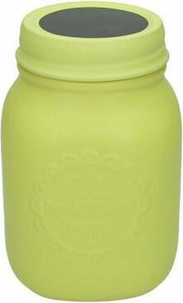 Vorratsdose / Kaffeedose aus Keramik, 1450 ml. , 19 cm hoch, apfelgrün / lime, von Tognana