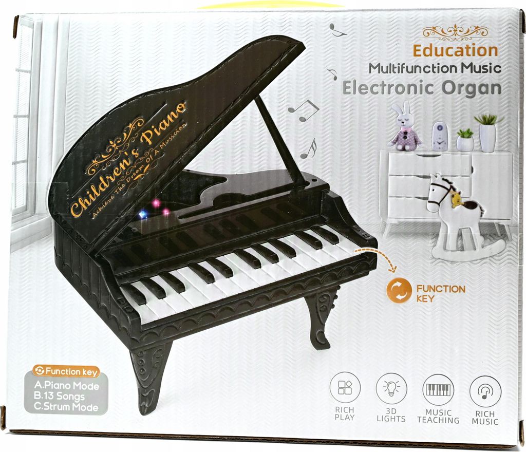 Fortepian Dla Dzieci Interaktywne Mini Pianino Muzyczne Zdjęcie produktu 