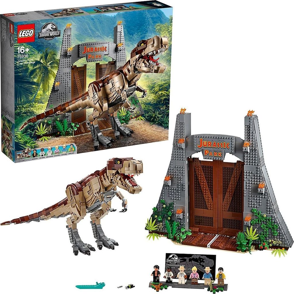 LEGO 75936 Jurassic World Jurassic Park: T. Rex' Verwüstung Produktbild 
