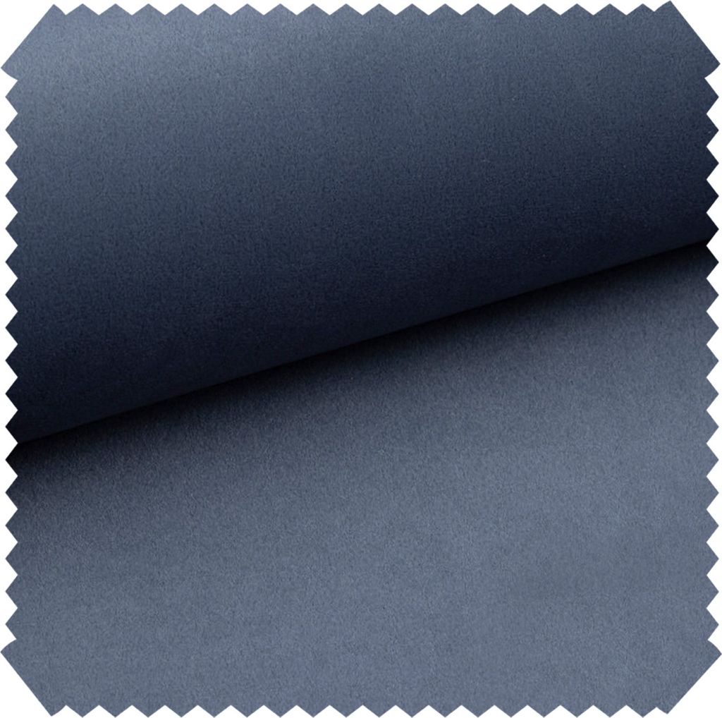 novely OTHELLO Premium Polsterstoff Möbelstoff Samt Easy Clean Velours Stoff | Meterware | 1 lfm - Farbe: 21 Blaugrau
