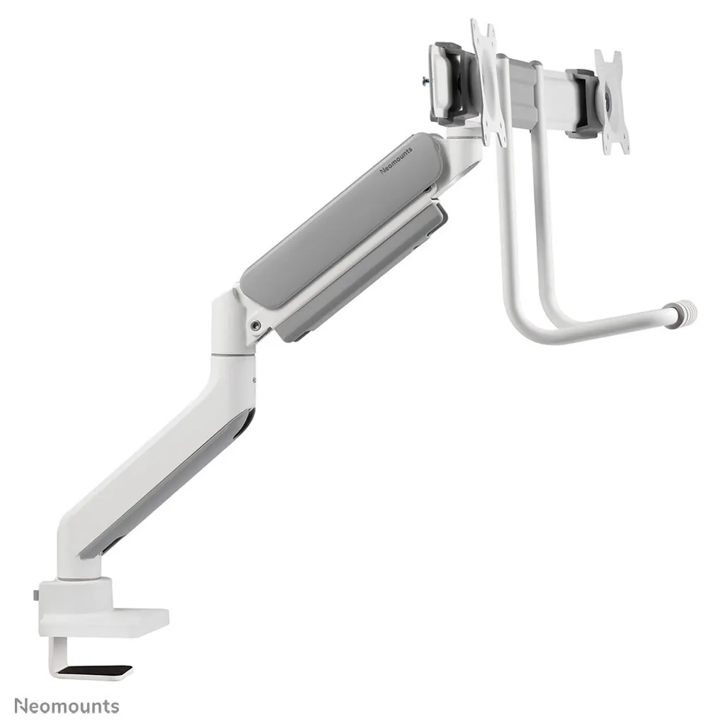 Libérez de l'espace avec le Support 2 Écrans Neomounts TIS Blanc 17-32" - 5