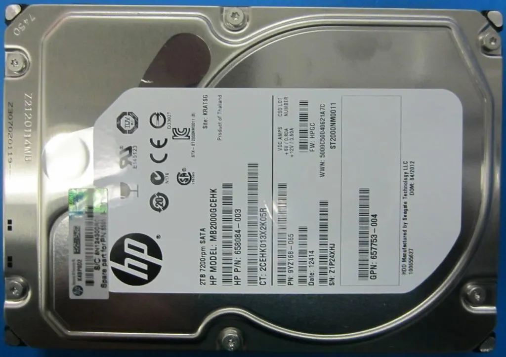 Solution de Stockage Serveur HPE 2 To SATA 659339-S21 pour Archivage