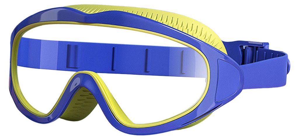 Schwimmbrille für Kinder, wasserdicht, auslaufsicher, beschlagfrei, UV-Schutz, klare Gläser, Weitwinkel, geeignet für Jungen und Mädchen, Tauch...