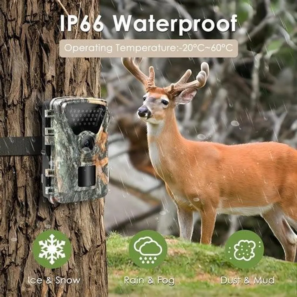 Caméra thermique 4K de 48 MP pour la chasse avec déclenchement 0,2s