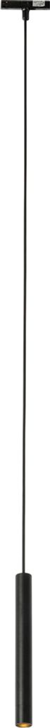 QAZQA - Moderne schwarze Pendelleuchte I Pendellampe I Hängelampe I Pendellampe I Pendelleuchte I Lampe I Leuchte für 1-phasiges Schienensystem I...