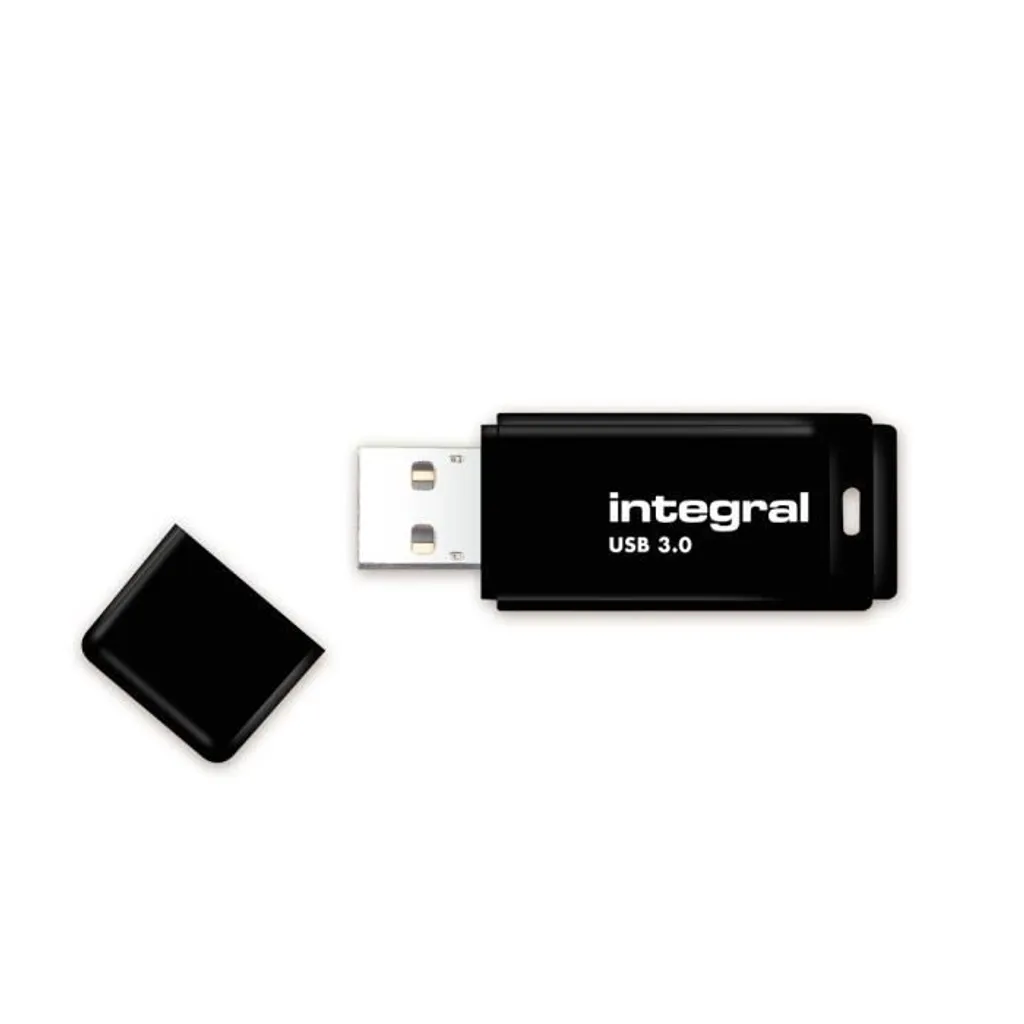 Clé USB 128 Go Integral INFD128GBBLK3.0 USB 3.2 Gen 1 Noire Fiable