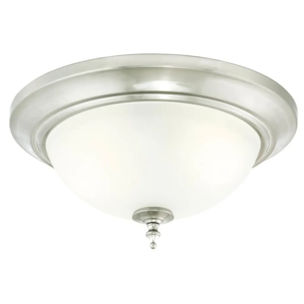 Westinghouse Harwell Plafoniera 33cm Nichel e Vetro | Luce per la Casa