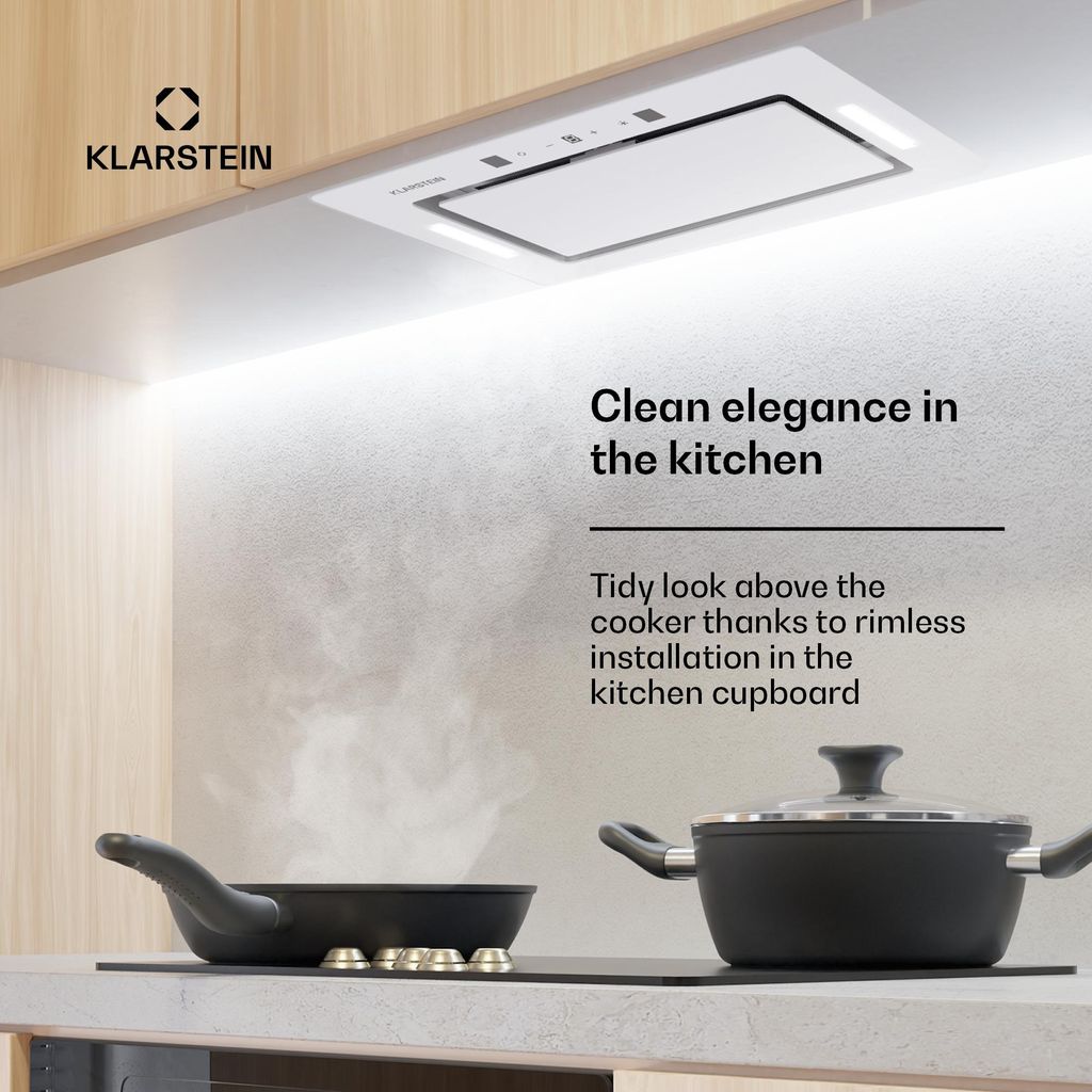 KlarsteinHektor Eco, okap kuchenny do zabudowy, 52 cm, 466 Zdjęcie produktu 