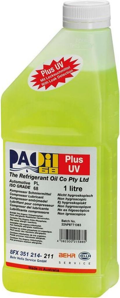 MAHLE olej do kompresorů klimatizace "PAO Oil" plně Obrázek produktu 