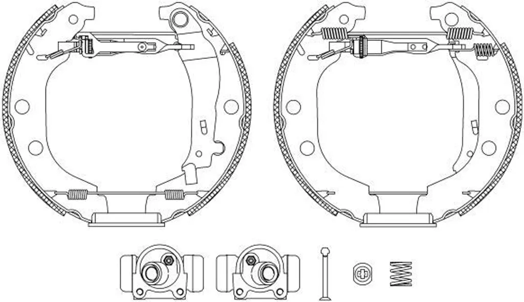 Plaquettes de frein HELLA 8DB 355 004-371 pour Peugeot 406 OE 4241J4