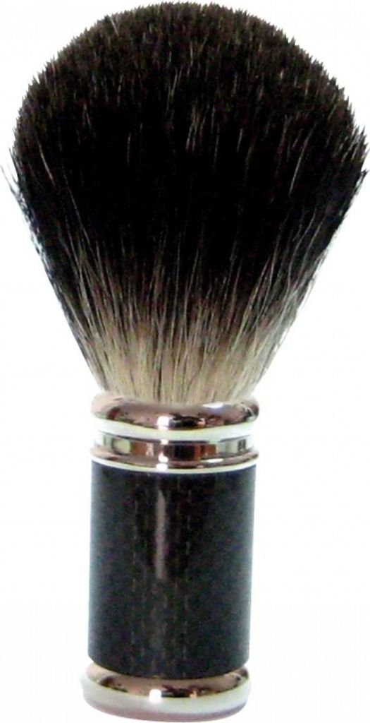 GOLDDACHS Rasierpinsel, 100% Dachshaar, Metall, silber, Produktbild 