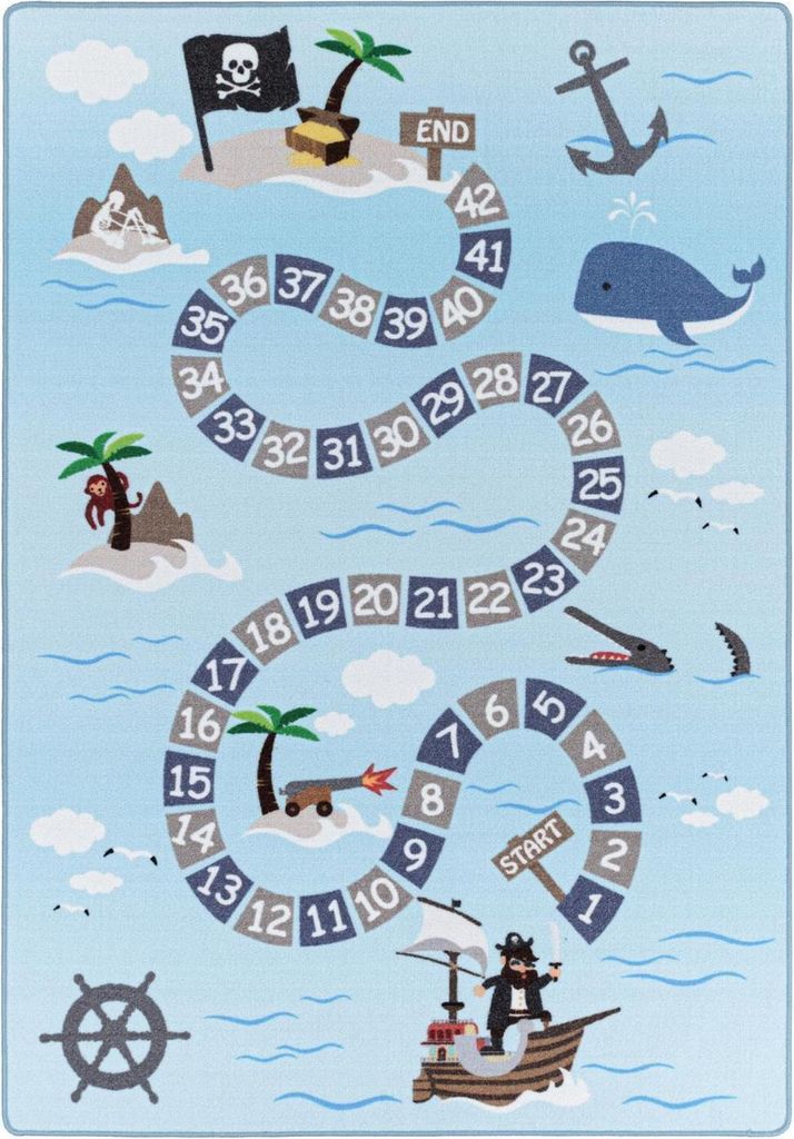 Kinder Teppich PLAY Blau 160 cm x 230 cm