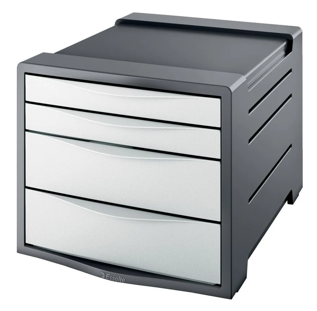 Organisateur de bureau 4 tiroirs blanc Esselte VIVIDA spécial archives