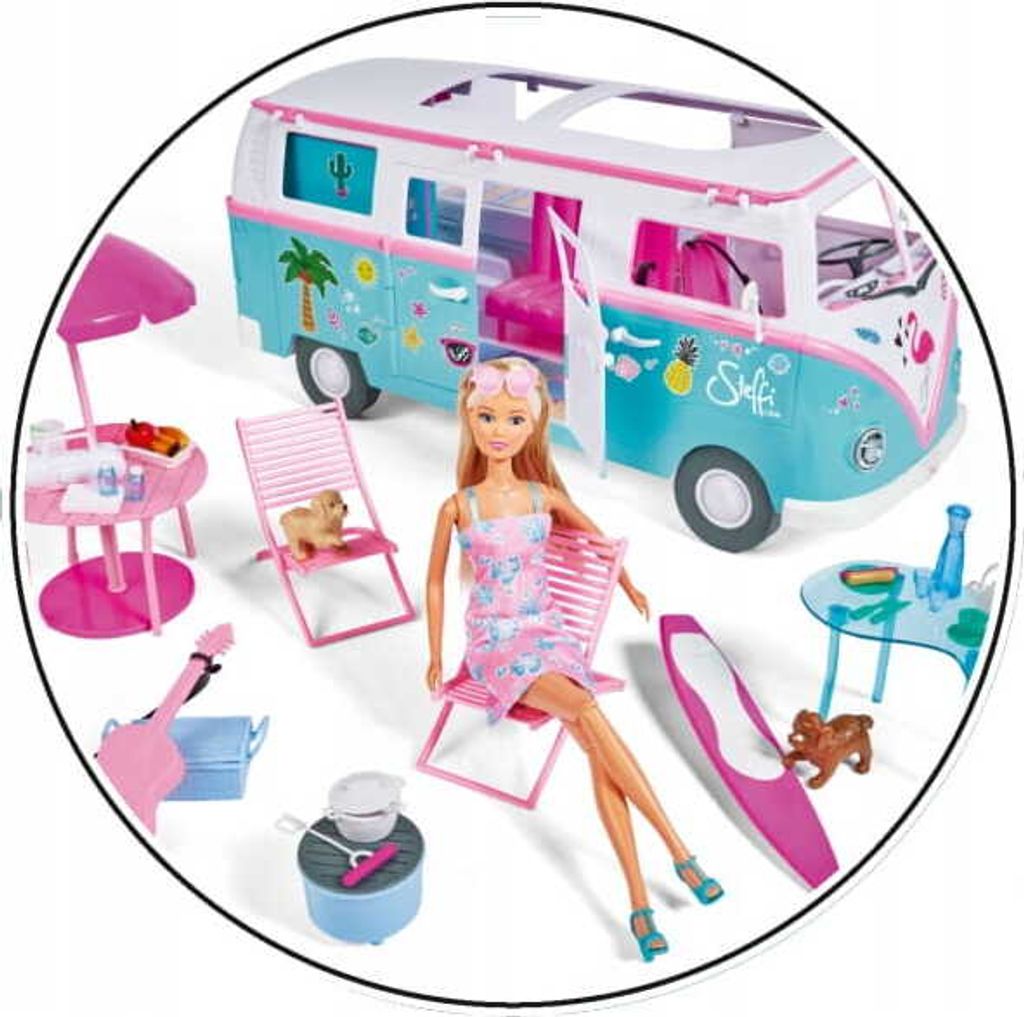 PROMO Steffi Puppe mit Wohnmobil Simba Auto Camper Produktbild 7